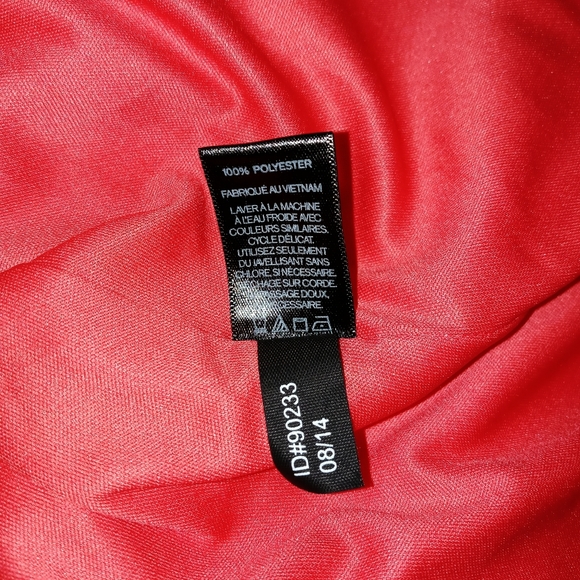 EXPRESS CASUAL DRESS SPAGUETHI STRAPS CORAL LINED - Picture 14 of 14